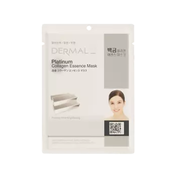 DERMAL Тканевая маска с платиной и коллагеном 23.0