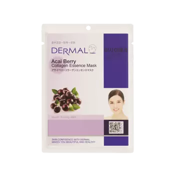 DERMAL Тканевая маска с ягодами асаи и коллагеном 23.0