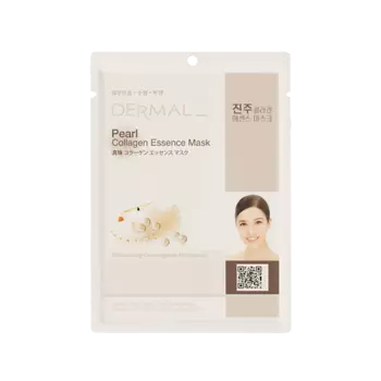 DERMAL Тканевая маска с жемчугом и коллагеном 23.0