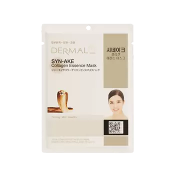 DERMAL Тканевая маска со змеиным пептидом и коллагеном 23.0