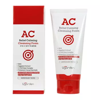 DERMAL Ugarden AC Relief Успокаивающая пенка для умывания с Центеллой Азиатской 120.0