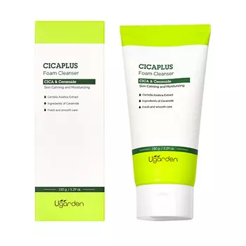 DERMAL Ugarden Cicaplus Успокаивающая пенка для умывания с Центеллой Азиатской 150.0