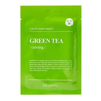 DERMAL Успокаивающая маска с экстрактом зеленого чая 25.0