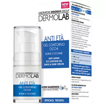 DERMOLAB DEBORAH Гель для век антивозрастной против темных кругов Dermolab Anti-aging Eyecontour Gel Bags Dark Circles