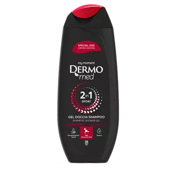 DERMOMED Гель для душа и шампунь для волос 2 в 1 SPORT