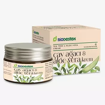 DESTEK Крем с маслом алоэ вера и чайного дерева от отёков, увлажнение, питание, лифтинг 140.0