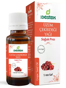 DESTEK Масло из косточек винограда для лица, тела, волос, увлажнение, питание 50.0