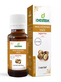 DESTEK Масло косметическое макадамии для лица, волос, тела,увлажнение 20.0