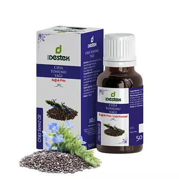 DESTEK Масло семян ЧИА нерафинированное для лица, тела,волос 50.0