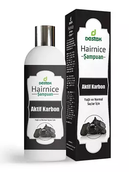 DESTEK Шампунь с активированным углём для глубокой очистки волос и кожи головы, увлажнение, питание 330.0