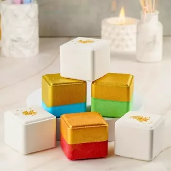 DEWPOINT Большие бомбочки для ванны с золотым шиммером - набор унисекс Инь Янь 6.0