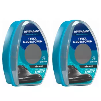 ДИВИДИК Губка для обуви из гладкой кожи с дозатором