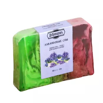 ДОБРОПАРОВЪ Мыло СПА - уход для бани и сауны "Лавандовые сны" 80.0