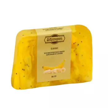 ДОБРОПАРОВЪ Мыло СПА - уход для бани и сауны "Банан" 80.0