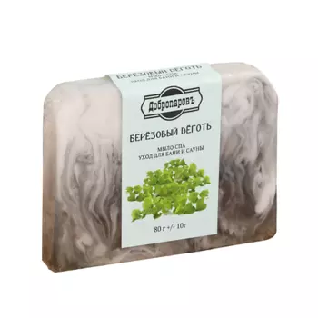 ДОБРОПАРОВЪ Мыло СПА - уход для бани и сауны "Берёзовый дёготь" 80.0