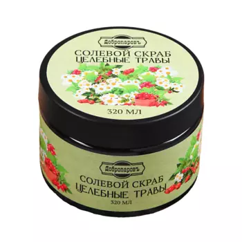 ДОБРОПАРОВЪ Скраб для тела солевой" Целебные травы" 320.0