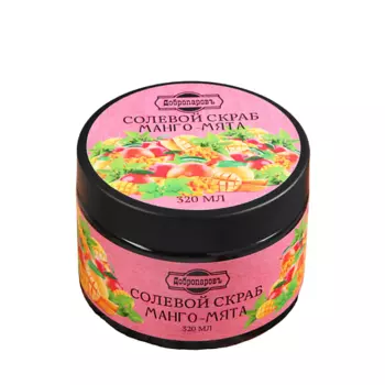 ДОБРОПАРОВЪ Скраб для тела солевой "Манго- мята" 320.0