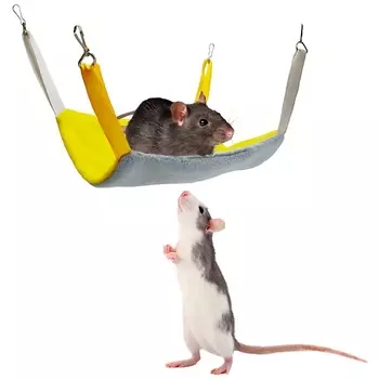 ДОБРОЗВЕРИКИ Гамак для хорьков и мелких грызунов, Двухуровневый mini