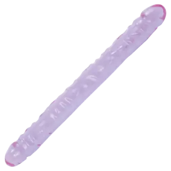 DOC JOHNSON Двусторонний фаллоимитатор Crystal Jellies 18 Double Dong 1.0