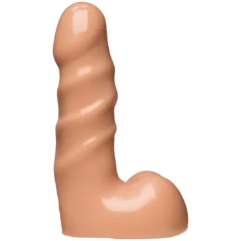 DOC JOHNSON Насадка Харнесс 5 с мошонкой Vac-U-Lock™ - 5.5 Raging Hard-On Cock - Vanilla 1.0