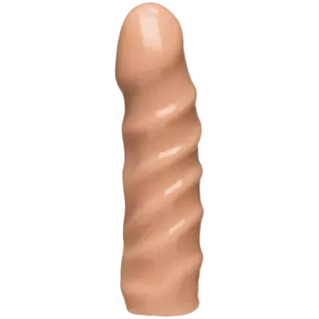 DOC JOHNSON Насадка Харнесс ребристая 6 Vac-U-Lock™ - 6 Raging hard-On Dong - Vanilla 1.0