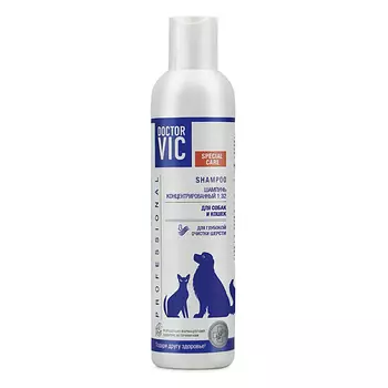 DOCTOR VIC Шампунь для собак и кошек концентрат глубокой очистки шерсти