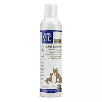DOCTOR VIC Шампунь кондиционер для бесшерстных собак и кошек сфинксов