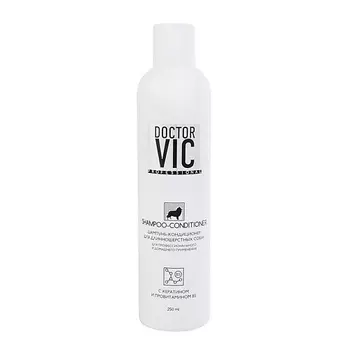 DOCTOR VIC Шампунь - кондиционер с кератином и провитамином B5 для длинношерстных собак