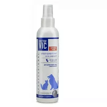 DOCTOR VIC Спрей-кондиционер для облегчения расчесывания длинношерстных собак и кошек 200