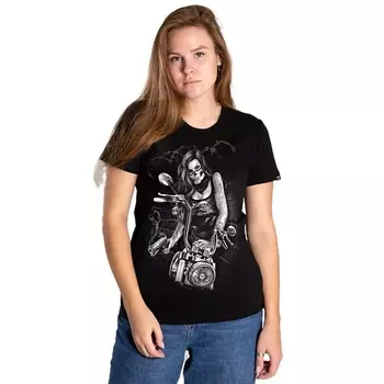 DODOGOOD Футболка женская - Девушка на мотоцикле