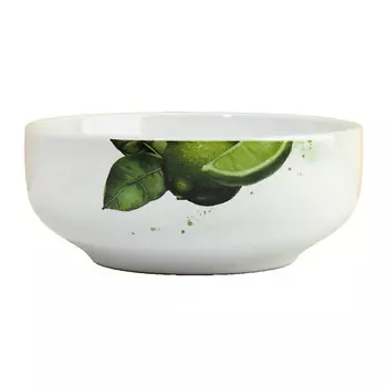 DOLCE CERAMO Глубокая тарелка керамическая «Сочный лайм»