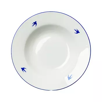 DOLCE CERAMO Тарелка плоская керамическая «Ласточка»