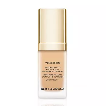 DOLCE&GABBANA Матирующее тональное средство-флюид VELVETSKIN FOUNDATION 0