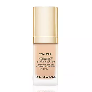 DOLCE&GABBANA Матирующее тональное средство-флюид VELVETSKIN FOUNDATION 0