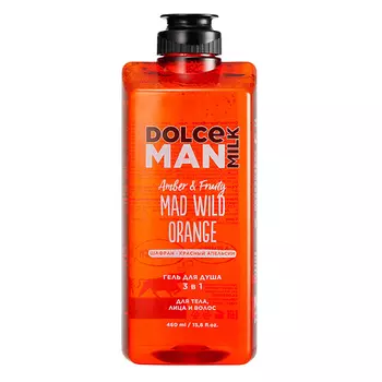 DOLCE MILK Гель для душа 3 в 1 «БЕДОВЫЙ АПЕЛЬСИН» MAN