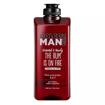 DOLCE MILK Гель для душа 3 в 1 «ЖГУЧИЙ РОМ» MAN