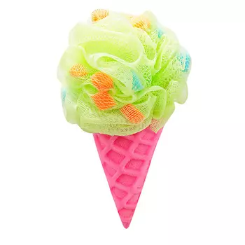 DOLCE MILK Мочалка «Мороженое» розовая/зеленая