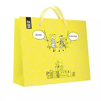 DOLCE MILK Подарочный пакет желтый