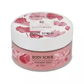 DOLLYMORE Арома-скраб для душа Клубничное настроение