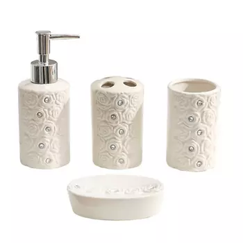 ДОЛЯНА Набор аксессуаров для ванной комнаты «Барельеф»