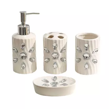 ДОЛЯНА Набор аксессуаров для ванной комнаты «Дерево»