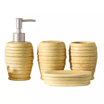 ДОЛЯНА Набор аксессуаров для ванной комнаты Доляна «Капучино»