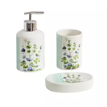 ДОЛЯНА Набор аксессуаров для ванной комнаты «Эвкалипт»