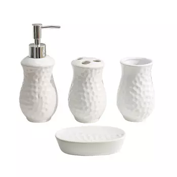 ДОЛЯНА Набор аксессуаров для ванной комнаты «Рельеф»