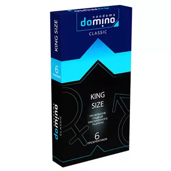 DOMINO CONDOMS Презервативы DOMINO CLASSIC King size 6.0
