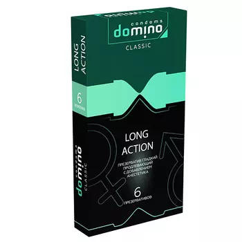 DOMINO CONDOMS Презервативы DOMINO CLASSIC Long action 6.0