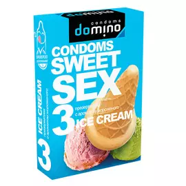 DOMINO CONDOMS Презервативы DOMINO SWEET SEX ICE CREAM 3.0