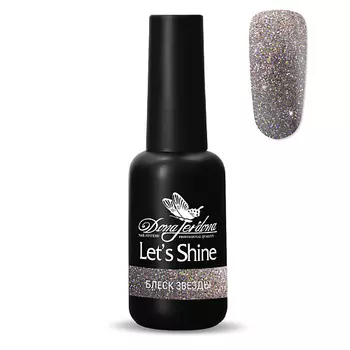 DONA JERDONA Гель-лак для ногтей с голографическим мерцанием Let's Shine