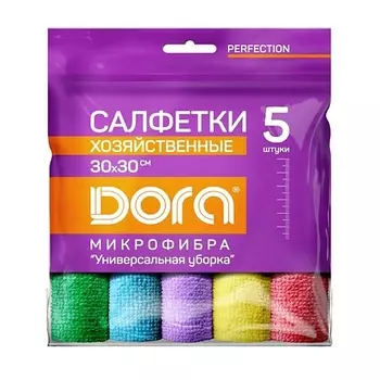 DORA Набор салфеток из микрофибры Универсальный 5.0
