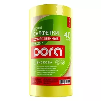 DORA Салфетки из вискозы в рулоне 1.0